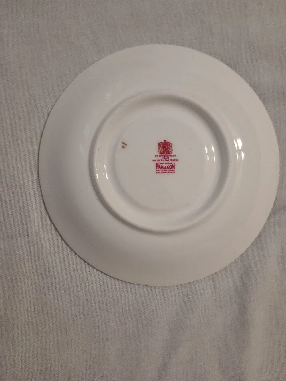 Paragon Blue & Gold Her Majesty's Cup & Saucer Fruit Pattern